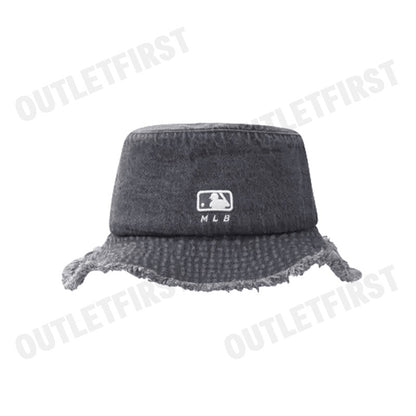 MLB รุ่น UNISEX COLOR DENIM SAFARI BUCKET HAT CODE: 3AHTD025N 50GRS หมวกบักเก็ต หมวกสีเทา หมวกเอ็มแอลบี