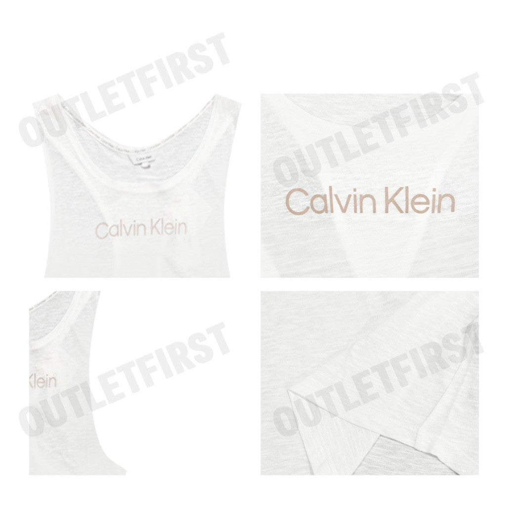 CALVIN KLEIN SWIMWEAR รุ่น CREW NECK TANK CODE: KM01009 YCD เสื้อกล้ามแขนกุด เสื้อกล้ามผู้ชาย เสื้อกล้าม