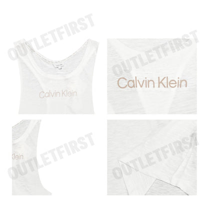 CALVIN KLEIN SWIMWEAR รุ่น CREW NECK TANK CODE: KM01009 YCD เสื้อกล้ามแขนกุด เสื้อกล้ามผู้ชาย เสื้อกล้าม