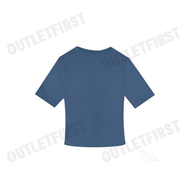 CALVIN KLEIN SPORT รุ่น ESSENTIALS SPORT SEMI-FITTED TEE CODE: 4WS4K238 420 เสื้อครอป เสื้อยืดผู้หญิง เสื้อยืดแขนสั้น