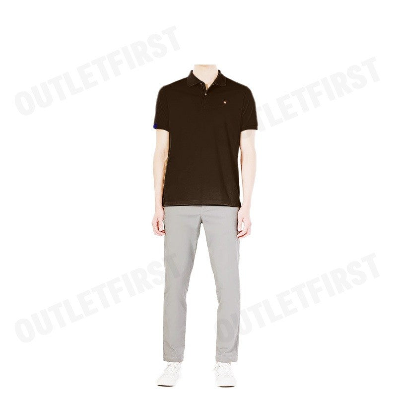 JOHN HENRY รุ่น MEN'S SLIM FIT POLO SHIRT (BROWN) CODE: JH F324MPLSM61 เสื้อโปโล เสื้อโปโลผู้ชาย เสื้อโปโลแขนสั้น
