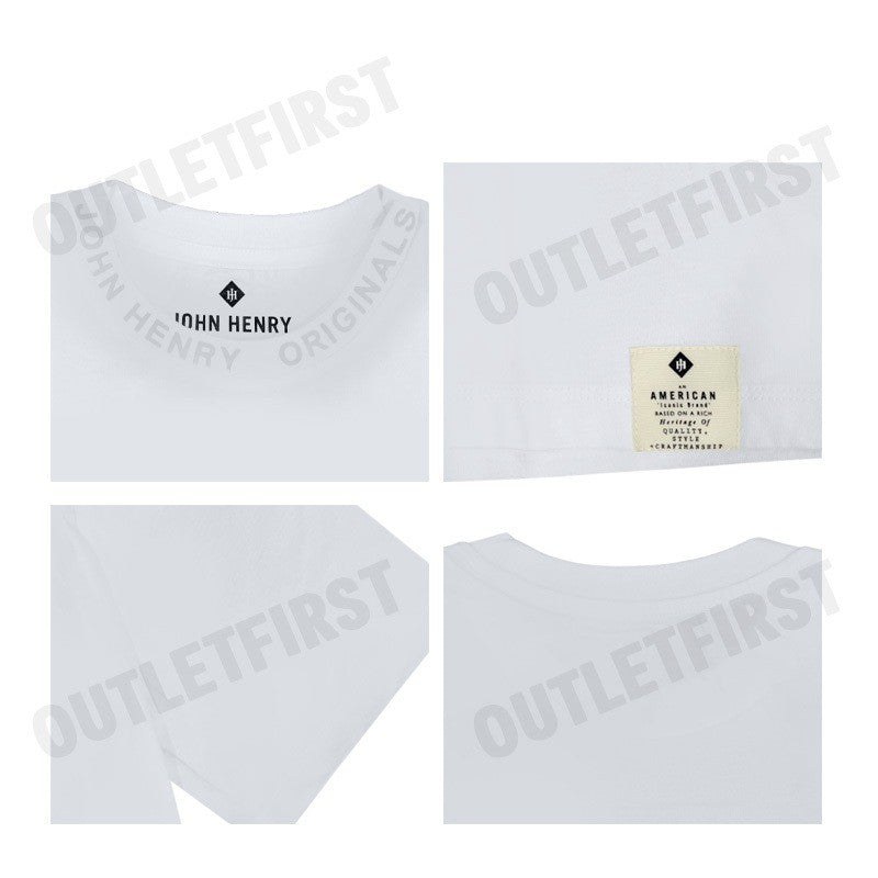 JOHN HENRY รุ่น MEN'S SLIM FIT T-SHIRT (GREY) CODE: JH F324MTSSM28 เสื้อยืดคอกลม เสื้อยืดผู้ชาย เสื้อยืดแขนสั้น