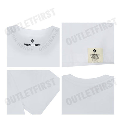 JOHN HENRY รุ่น MEN'S SLIM FIT T-SHIRT (GREY) CODE: JH F324MTSSM28 เสื้อยืดคอกลม เสื้อยืดผู้ชาย เสื้อยืดแขนสั้น