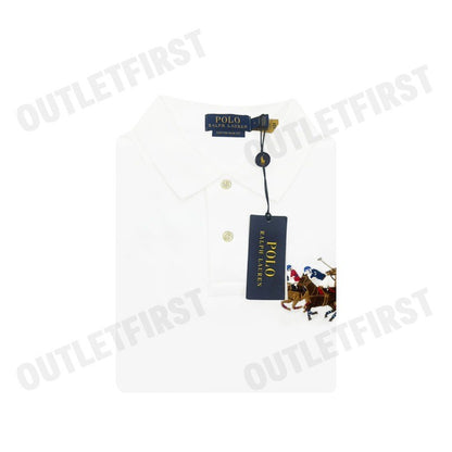 POLO RALPH LAUREN รุ่น CUSTOM SLIM FIT TRIPLE-PONY POLO SHIRT CODE: 710868798001 เสื้อโปโล เสื้อแขนสั้น เสื้อโปโลผู้ชาย