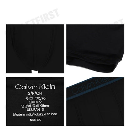 CALVIN KLEIN รุ่น TONAL LOGO LOW RISE TRUNKS CODE: NB4055 UB1  กางเกงชั้นในผู้ชาย กางเกงใน กางเกงสีดำ