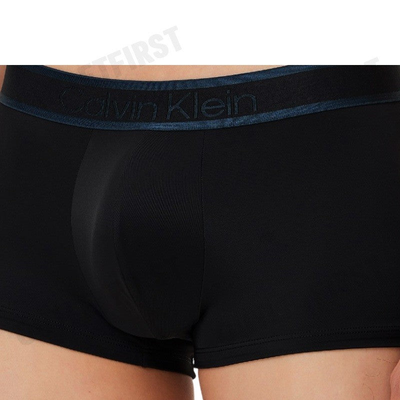 CALVIN KLEIN รุ่น TONAL LOGO LOW RISE TRUNKS CODE: NB4055 UB1  กางเกงชั้นในผู้ชาย กางเกงใน กางเกงสีดำ