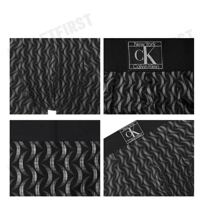 CALVIN KLEIN รุ่น ESTABLISHED LOW RISE TRUNK CODE: NB4079 PCR กางเกงชั้นในผู้ชาย กางเกงบ๊อกเซอร์ สีดำ กางเกงใน