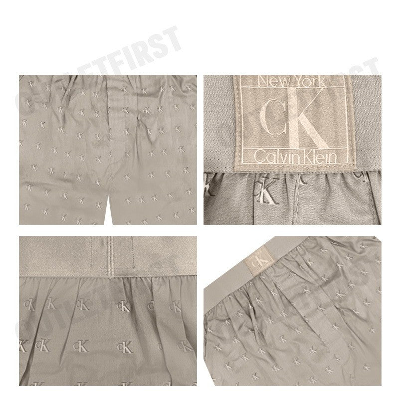 CALVIN KLEIN รุ่น MEN'S CK 1996 COTTON BOXER CODE: NM2654 PDA  บ๊อกเซอร์ กางเกงใน กางเกงขาสั้นผู้ชาย