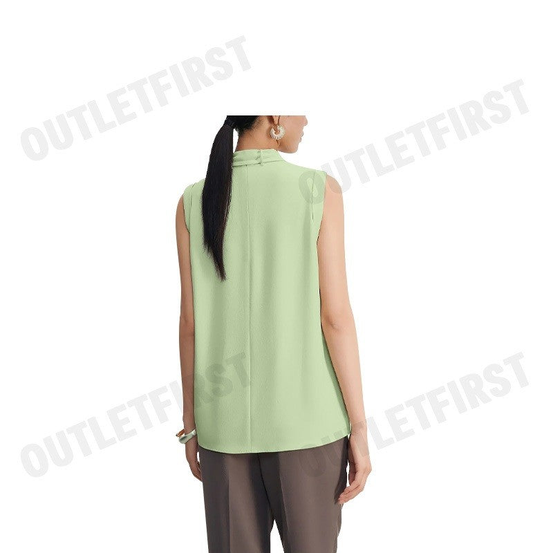 G2000 รุ่น CREPE STAND COLLAR BLOUSE WITH DETACHABLE TIE CODE: 46241491 50 เสื้อเบลาส์ผู้หญิง เสื้อแขนกุด เสื้อกล้าม
