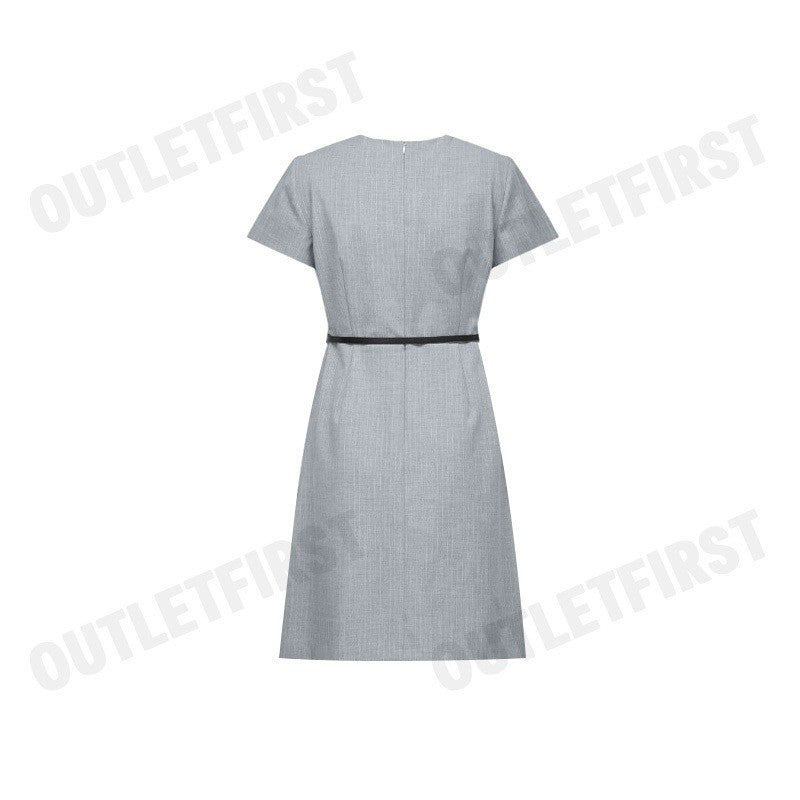 G2000 รุ่น WOMEN'S FIT & FLARE SHAPE DRESS CODE: 46232096 92 ชุดเดรสผู้หญิง ชุดกระโปรง ชุดผู้หญิง สีเทา