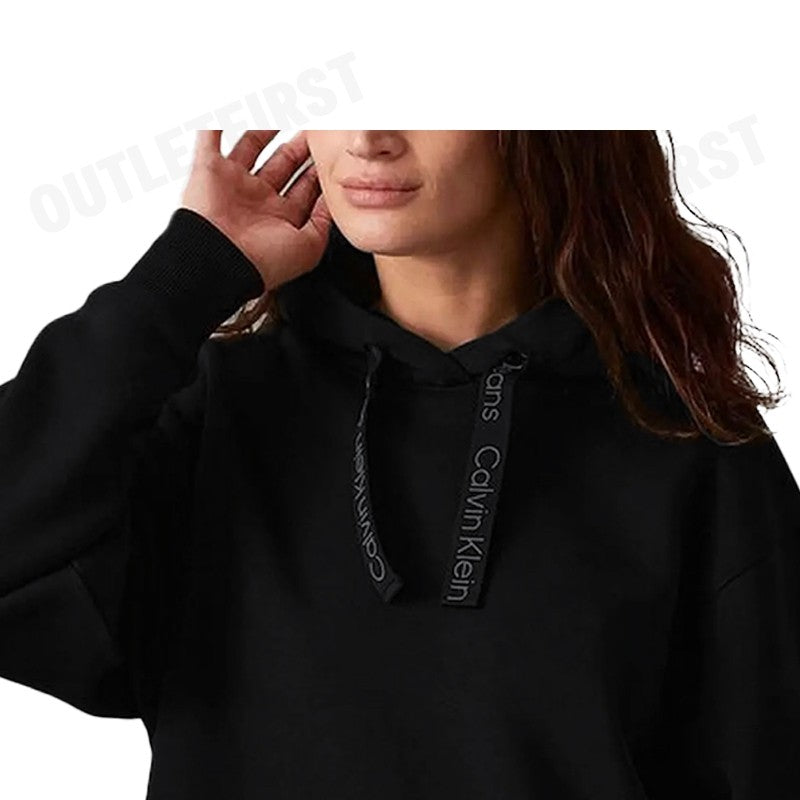 CALVIN KLEIN JEANS รุ่น WOMEN'S DRAWCORD HOODIE CODE: ZW02605 BEH เสื้อสเวตเตอร์ เสื้อแขนยาว เสื้อผู้หญิง