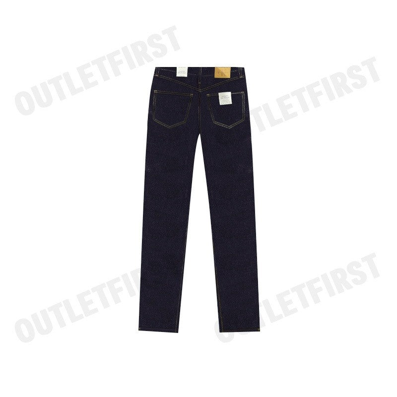 CALVIN KLEIN JEANS รุ่น WOMEN'S AUTHENTIC SLIM STRAIGHT JEANS CODE: J224669 1BJ กางเกงยีนส์ผู้หญิง กางเกงขายาว กางเกงCK