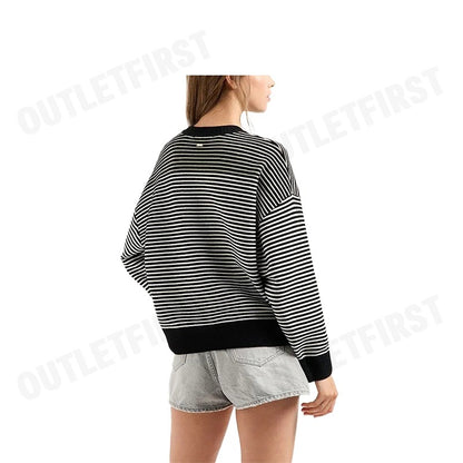 ARMANI EXCHANGE  รุ่น WOMEN'S SWEATER CODE: 6DYM1N YM1TZ 21DC เสื้อสเวตเตอร์ผู้หญิง เสื้อแขนยาว เสื้อสีดำ