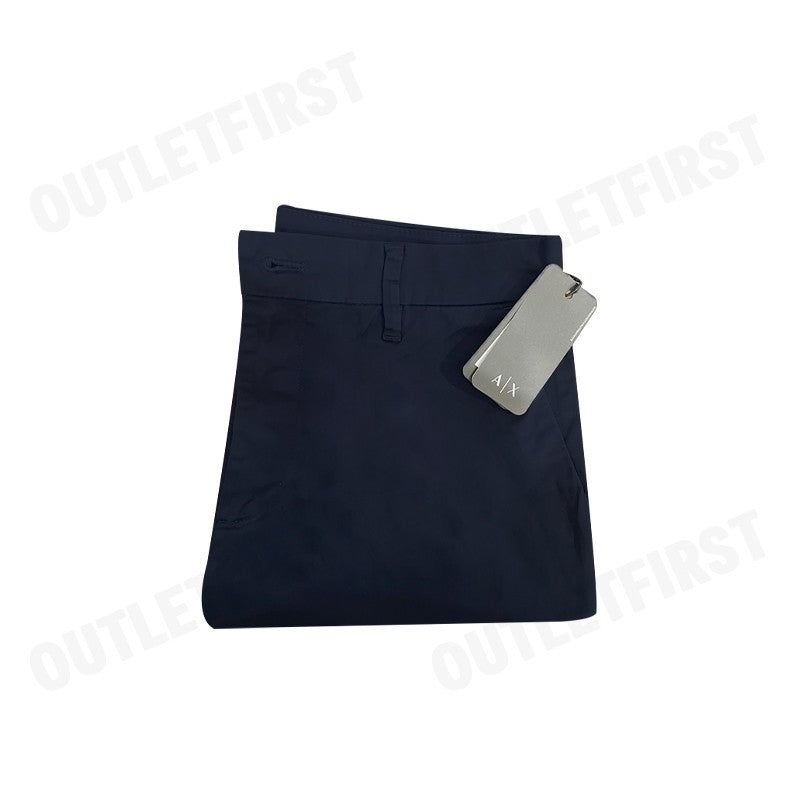 ARMANI EXCHANGE รุ่น MEN'S COTTON CARGO SHORTS WITH POCKETS CODE: 3DZS07 ZN3TZ 15DK กางเกงขาสั้นผู้ชาย  สีกรม สามส่วน