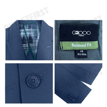 G2000 รุ่น MEN'S RELAXED FIT BLAZER CODE: 46113784 72 เสื้อเบลาส์ผู้ชาย เสื้อสูท เสื้อสีน้ำเงิน