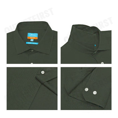 G2000 รุ่น MEN CLOTHING NON -IRON SMOOTH STRETCH SHIRT SMART FIT CODE: 41123552 97 เสื้อเชิ้ตแขนยาว เสื้อผู้ชาย สีเขียว
