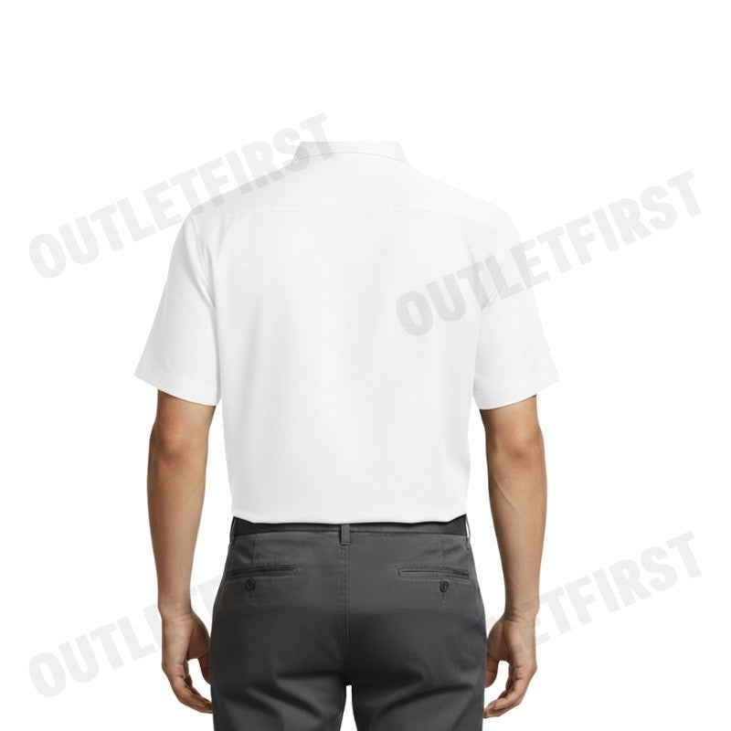 JOHN HENRY รุ่น MEN'S SHORT SLEEVES SLIM FIT SHIRT (WHITE) CODE: JH F624MSSSM53 เสื้อเชิ้ตแขนสั้นผู้ชาย เสื้อสีขาว