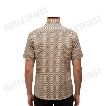 GUY LAROCHE รุ่น MAN'S SHORT SLEEVES SHIRT CODE: BAC5222P4BR เสื้อเชิ้ต เสื้อแขนสั้น เสื้อผู้ชาย
