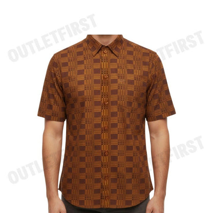 GUY LAROCHE รุ่น MAN'S SHORT SLEEVES SHIRT CODE: BAC9203W3BR เสื้อเชิ้ต เสื้อแขนสั้น เสื้อผู้ชาย