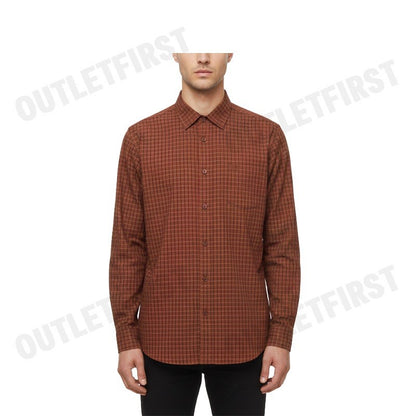 GUY LAROCHE รุ่น MAN'S LONG SLEEVES SHIRT CODE: BAB1200S4BR เสื้อเชิ้ต เสื้อแขนยาว เสื้อผู้ชาย