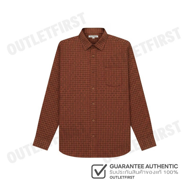 GUY LAROCHE รุ่น MAN'S LONG SLEEVES SHIRT CODE: BAB1200S4BR เสื้อเชิ้ต เสื้อแขนยาว เสื้อผู้ชาย