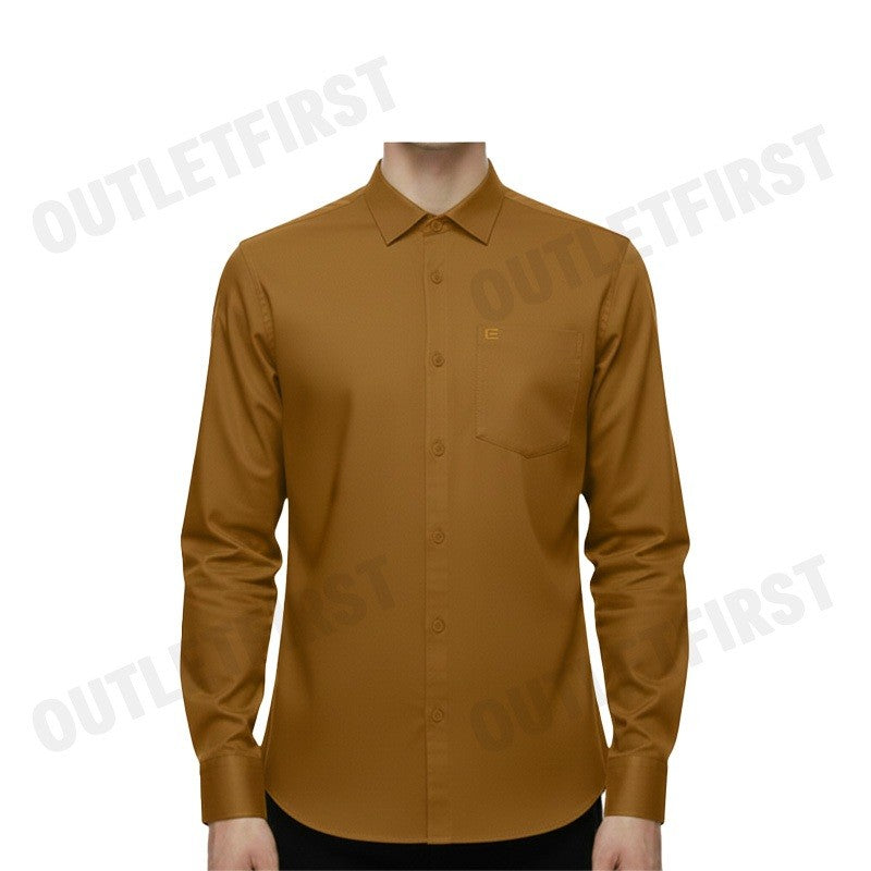 GUY LAROCHE รุ่น MAN'S LONG SLEEVES SHIRT CODE: BAB6250P4BR เสื้อเชิ้ต เสื้อแขนยาว เสื้อผู้ชาย