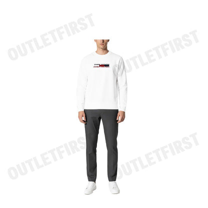 JOHN HENRY รุ่น MEN'S SLIM FIT SWEATER (WHITE) CODE: JH S125MPUSM18 เสื้อสเวตเตอร์ผู้ชาย เสื้อสีขาว แขนยาว