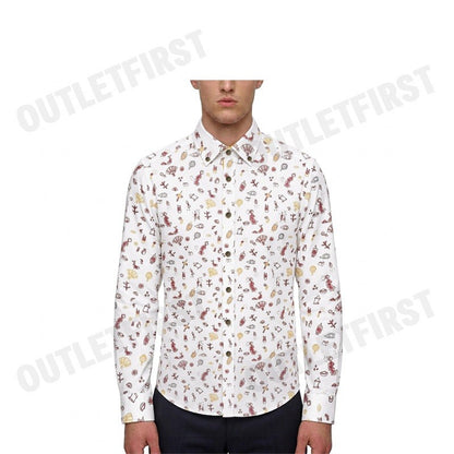 G2000 รุ่น MEN CLOTHING CASUAL SHIRT WITH FESTIVE SIGNATURE PRINTS SMART FIT CODE: 4912085200 เสื้อเชิ้ตแขนยาวผู้ชาย