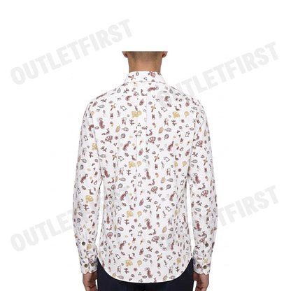 G2000 รุ่น MEN CLOTHING CASUAL SHIRT WITH FESTIVE SIGNATURE PRINTS SMART FIT CODE: 4912085200 เสื้อเชิ้ตแขนยาวผู้ชาย