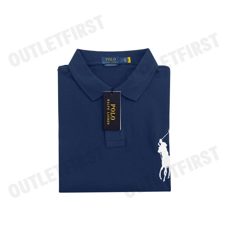 POLO RALPH LAUREN รุ่น CUSTOM SLIM FIT BIG PONY MESH POLO SHIRT CODE: 710697457006 เสื้อโปโลผู้ชาย เสื้อโปโลแขนสั้น