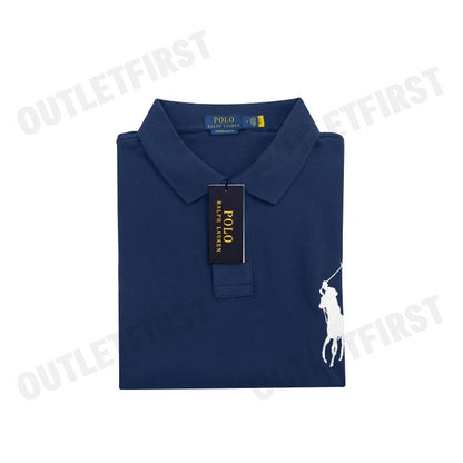 POLO RALPH LAUREN รุ่น CUSTOM SLIM FIT BIG PONY MESH POLO SHIRT CODE: 710697457006 เสื้อโปโลผู้ชาย เสื้อโปโลแขนสั้น