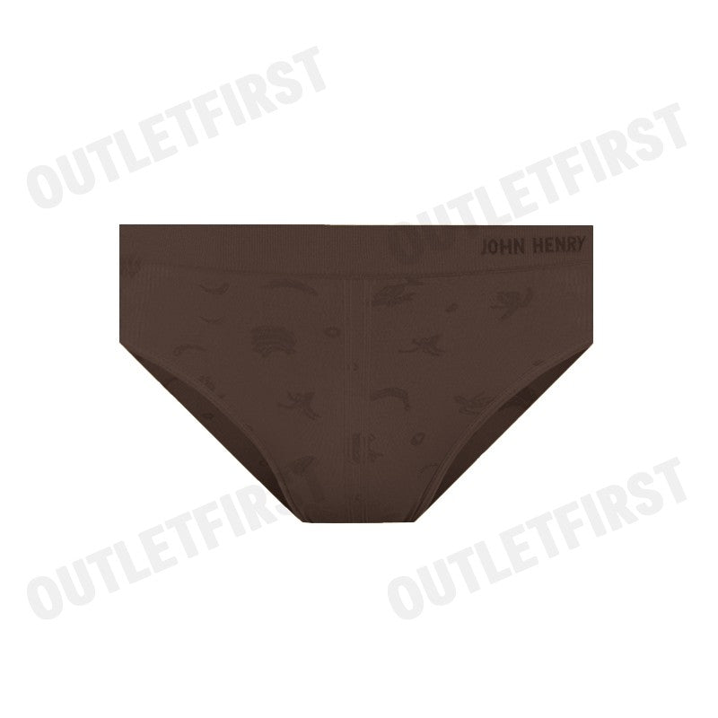 JOHN HENRY รุ่น UNDERWEAR SEAMLESS FASHION CODE: JU JU2410 (BROWN) กางเกงชั้นในผู้ชาย กางเกงในจอน กางเกงในสีน้ำตาล
