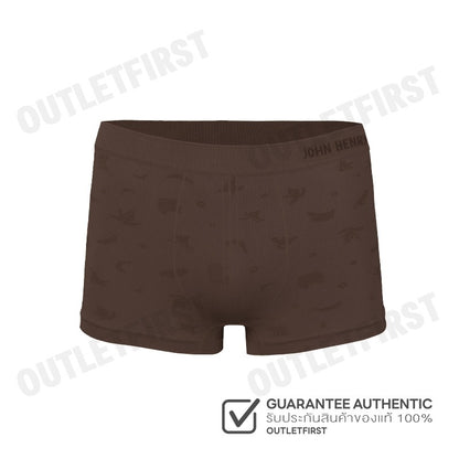 JOHN HENRY รุ่น UNDERWEAR SEAMLESS FASHION CODE: JU JU4410 (BROWN) กางเกงชั้นในผู้ชาย กางเกงในจอน กางเกงบ็อกเซอร์
