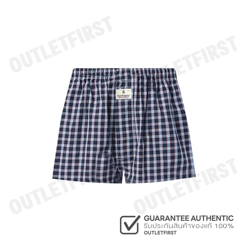 HUSH PUPPIES รุ่น MEN'S BOXER SHORTS SLEEPWEAR CODE: HU H3W278 (NAVY) กางเกงขาสั้นผู้ชาย กางเกงบ๊อกเซอร์ กางเกงฮัชพัพพีส