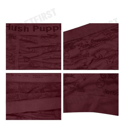 HUSH PUPPIES รุ่น MEN'S FASHION BOXER BRIEFS CODE: HU H3F032 (RED) กางเกงชั้นในผู้ชาย กางเกงฮัชพัพพีส์ กางเกงสีแดง