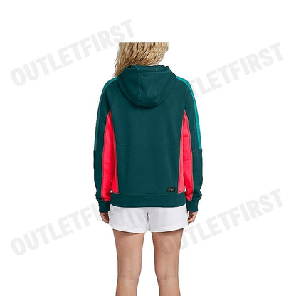 NIKE รุ่น WOMEN'S NIKE LIVERPOOL TRAVEL HOODIE CODE: DJ9714 375 เสื้อสเวตเตอร์ผู้หญิง เสื้อแขนยาว เสื้อสีเขียว
