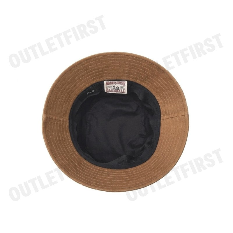 MLB รุ่น JACQUARD DIA MONOGRAM BUCKET HAT CODE: 3AHTM024N 43CAS หมวกบักเก็ต หมวกสีน้ำตาล หมวกยูนิเซ็กส์