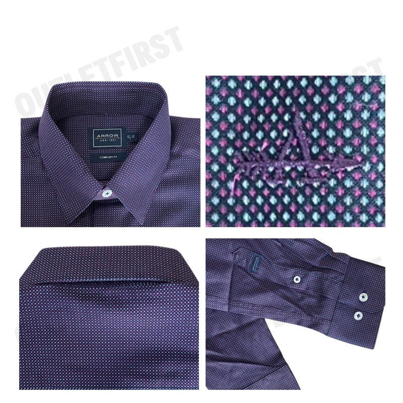 ARROW รุ่น MEN'S LONG SLEEVE COMFORT FIT SHIRT CODE: MACC801W4BSNV เสื้อเชิ้ต เสื้อแขนยาว เสื้อผู้ชาย