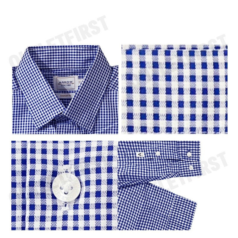 ARROW รุ่น MEN'S PREMIUM COLLECTION COMFORT FIT SHIRT CODE: MAPC117W3BSBU เสื้อเชิ้ต เสื้อแขนยาว เสื้อผู้ชาย