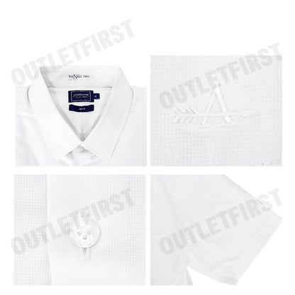 ARROW รุ่น MEN'S COTTON SHORT SLEEVES SLIM FIT SHIRT CODE: MACS933S3BRWH เสื้อเชิ้ต เสื้อแขนสั้น เสื้อผู้ชาย