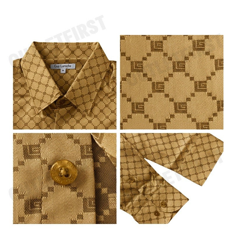 GUY LAROCHE รุ่น MAN'S LONG SLEEVES SHIRT CODE: BAB9200W3BR เสื้อเชิ้ต เสื้อแขนยาว เสื้อผู้ชาย