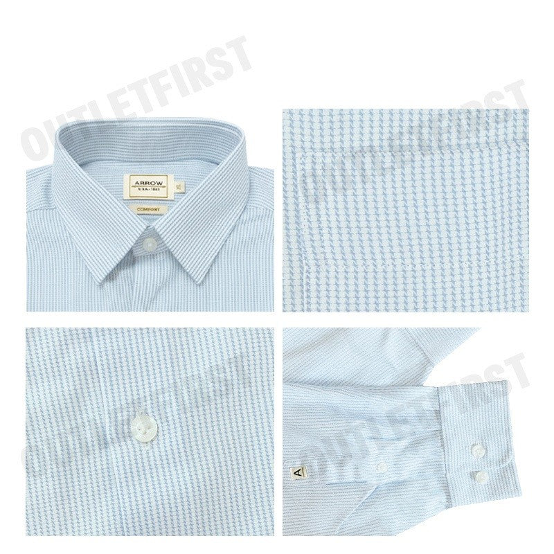 ARROW รุ่น MEN'S PREMIUM COLLECTION COMFORT FIT SHIRT CODE: MAPC931W3BSBU เสื้อเชิ้ต เสื้อแขนยาว เสื้อผู้ชาย