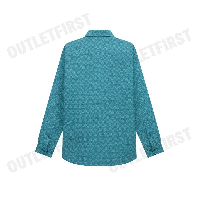 GUY LAROCHE รุ่น MAN'S LOGO LONG SLEEVES SHIRT CODE: BAB9208S3GR เสื้อเชิ้ต เสื้อแขนยาว เสื้อผู้ชาย