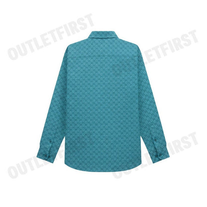 GUY LAROCHE รุ่น MAN'S LOGO LONG SLEEVES SHIRT CODE: BAB9208S3GR เสื้อเชิ้ต เสื้อแขนยาว เสื้อผู้ชาย