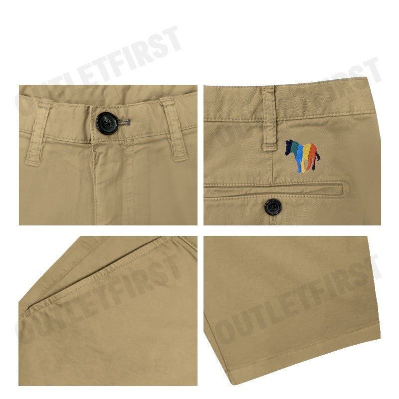 PS PAUL SMITH รุ่น MAN'S BS ZEBRA SHORTS CODE: M2R 035R P21553 62 กางเกงขาสั้น กางเกงผู้ชาย กางเกงสีเบจ