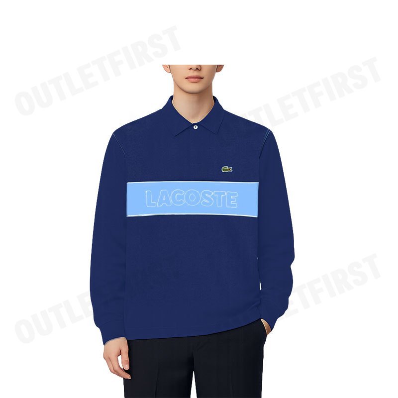 LACOSTE รุ่น MEN'S RELAXED FIT RUGBY SHIRT CODE: KH2854 10 6LE เสื้อโปโล เสื้อโปโลคอปก เสื้อผู้ชาย