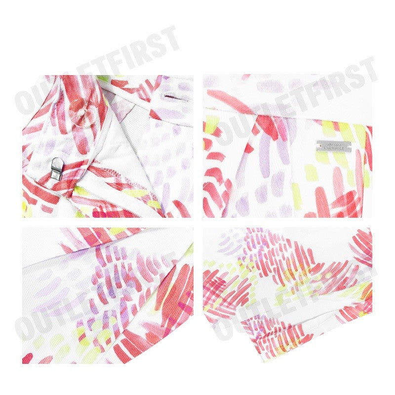 ARMANI EXCHANGE  WOMEN'S TROUSER COLOR WHITE / PINK / YELLOW CODE: 3DYP24 YN5TZ 01FD