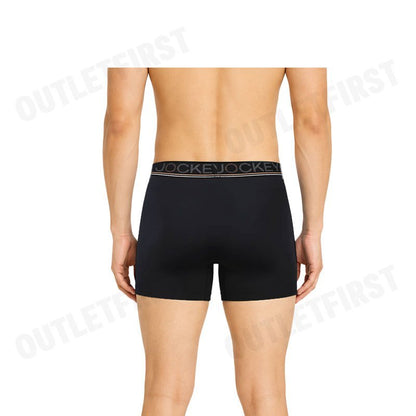 JOCKEY รุ่น MEN'S COOLING JADE BOXER TRUNK CODE: KU 1979 (BLACK) กางเกงชั้นในผู้ชาย กางเกงในบ็อกเซอร์ กางเกงจ็อคกี้