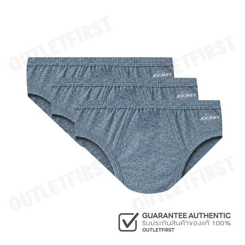 JOCKEY รุ่น ELANCE POCO BIKINI X3 CODE: KU 5035 (GRAY) กางเกงชั้นใน กางเกงชั้นในผู้ชาย กางเกงจ็อคกี้