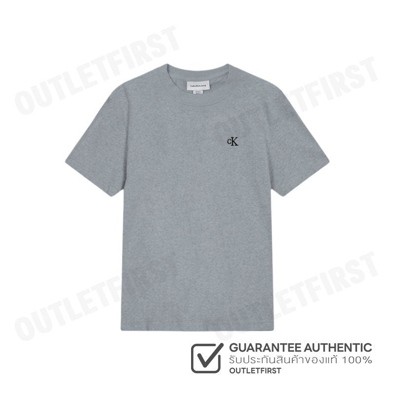 CALVIN KLEIN JEANS รุ่น MONOGRAM LOGO RELAXED CREWNECK T-SHIRT CODE: 40HM229 P7E เสื้อยืดแขนสั้น เสื้อคอกลม เสื้อผู้ชาย